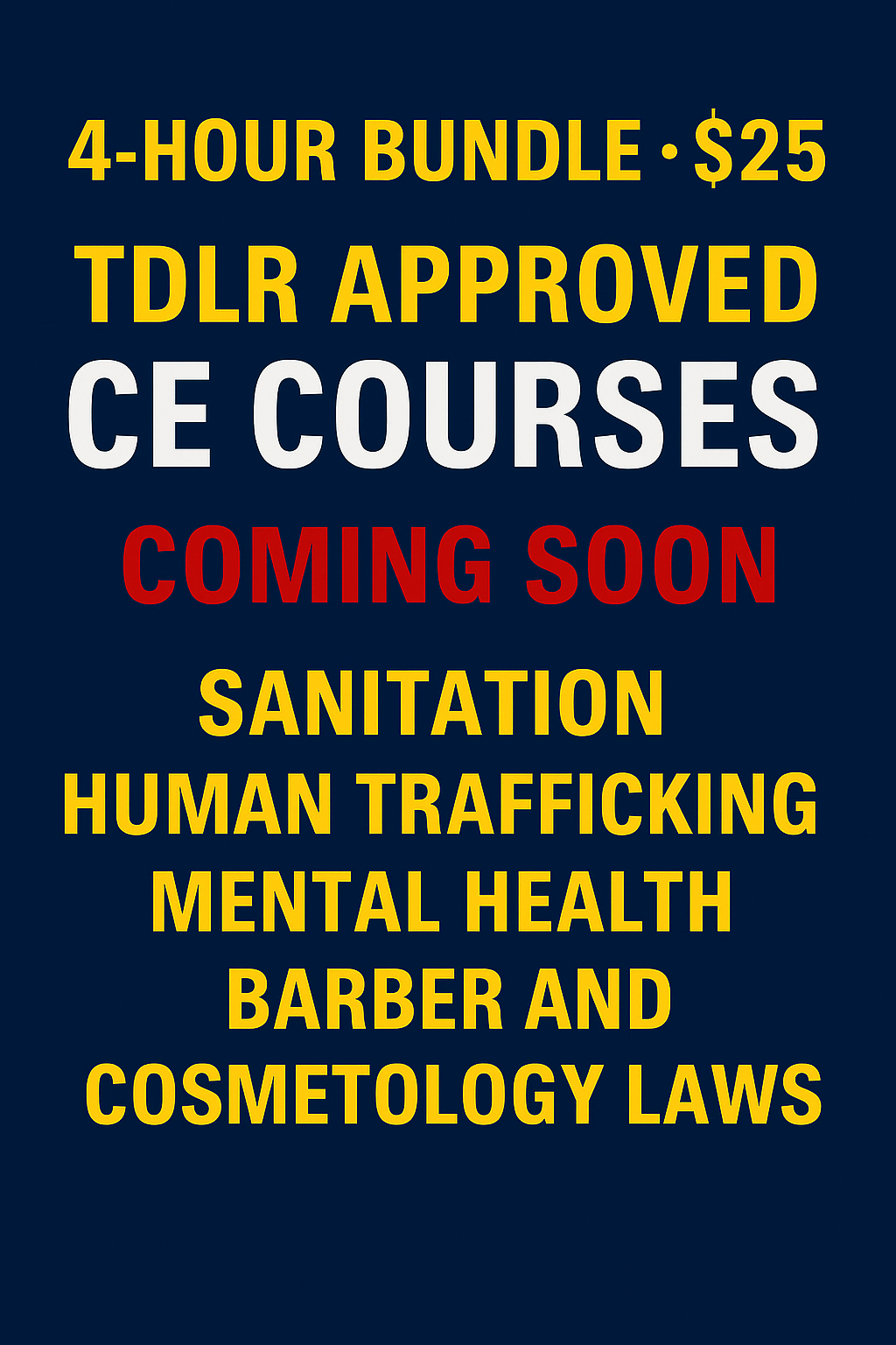 4 Hour CE Course Bundle